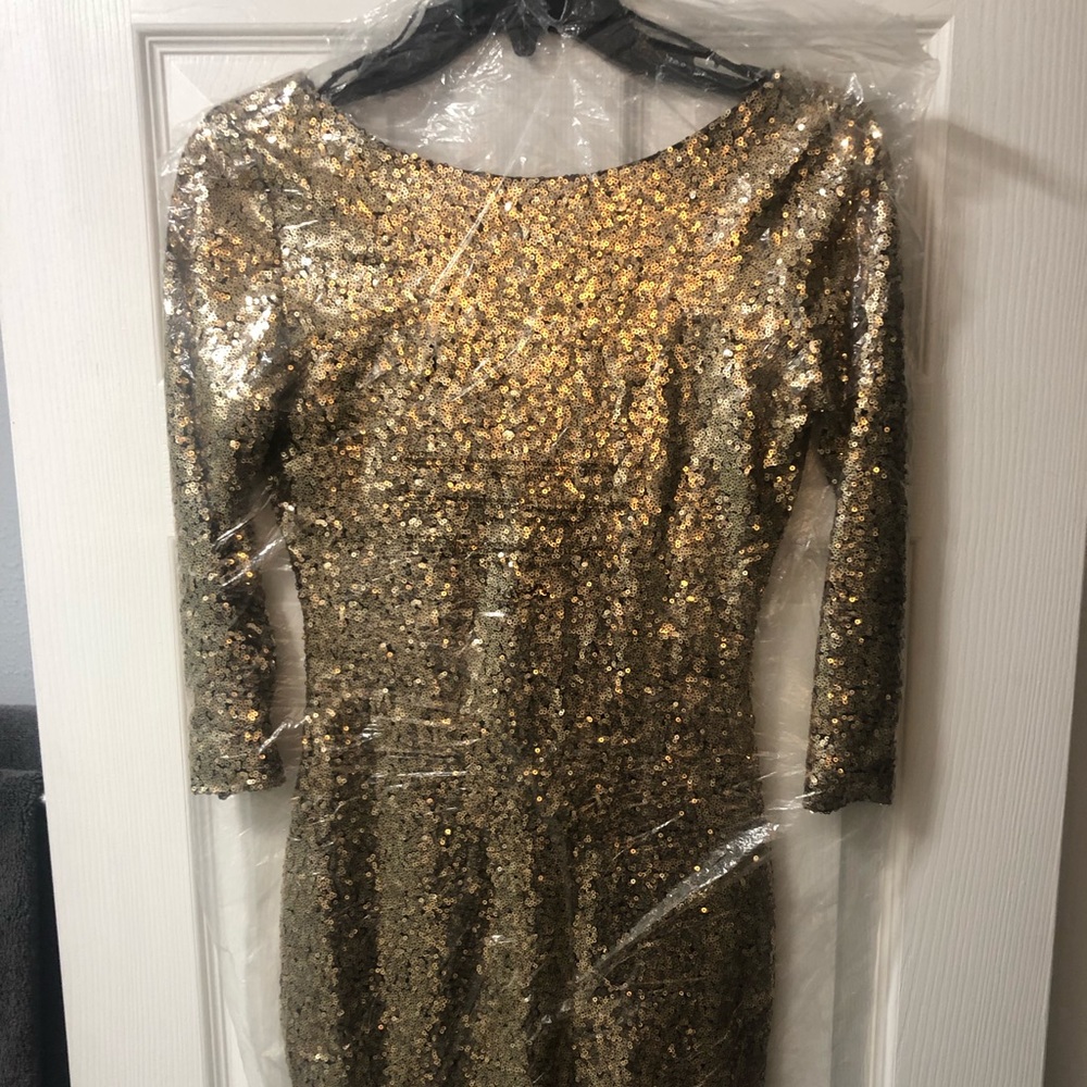 Gold sequin dress size XS